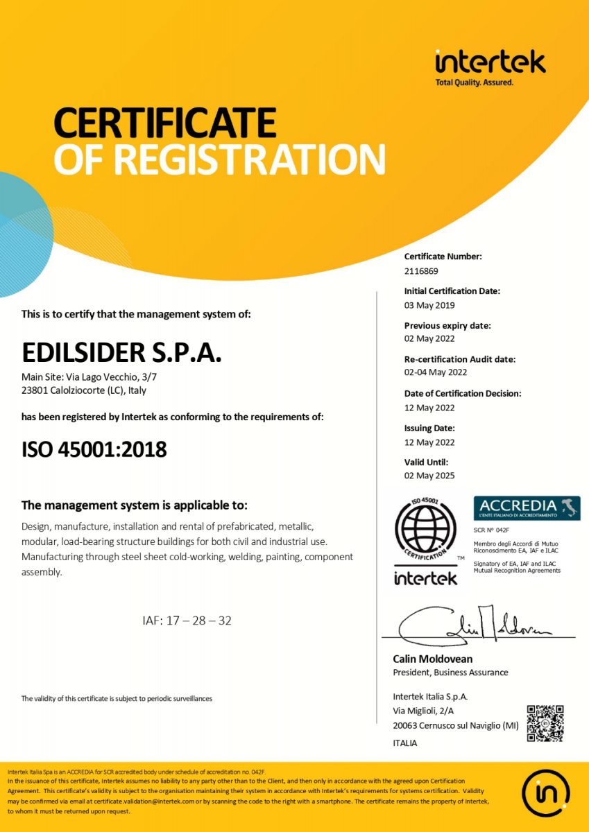 ISO 45001:2018 | EDILSIDER ISO 45001 2018 ACCREDIA ENG(1)